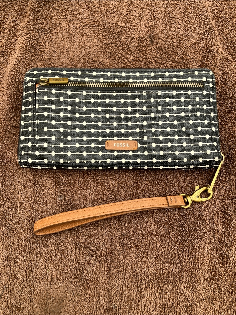 Fossil Logan Polka Dot RFID Wallet